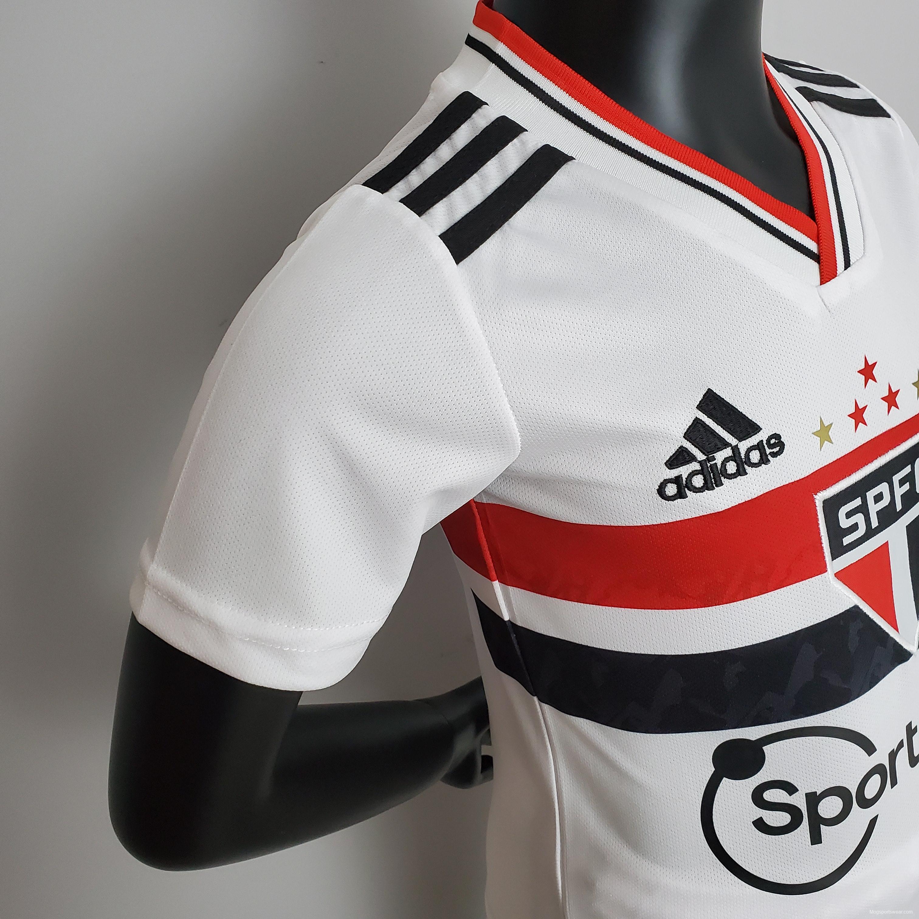 22/23 kids São Paulo home Soccer Jersey