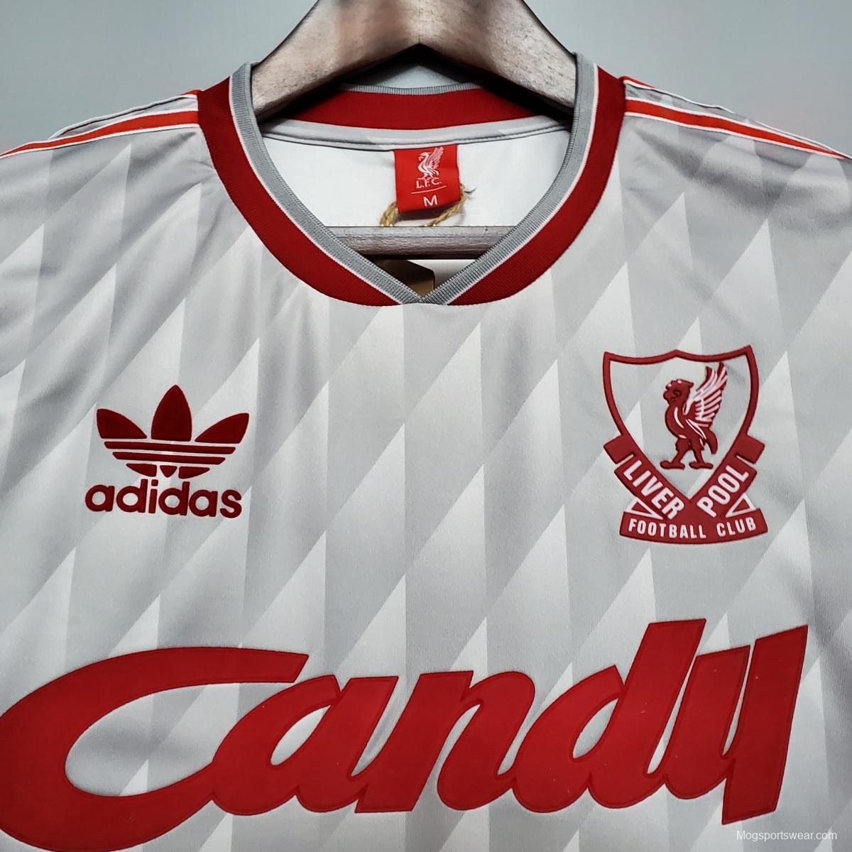 Retro 89/91 Liverpool away Soccer Jersey