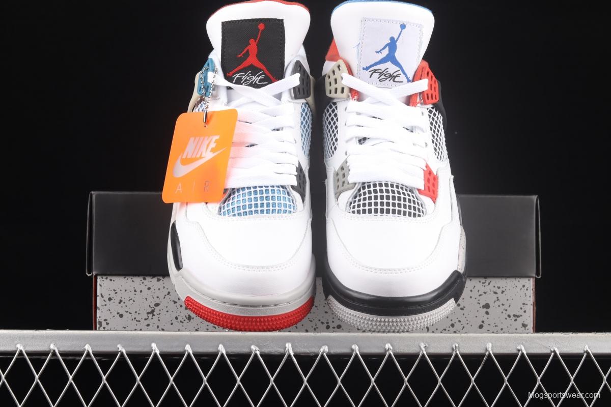 Air Jordan 4 What The first layer mandarin duck white cement CI1184-146,