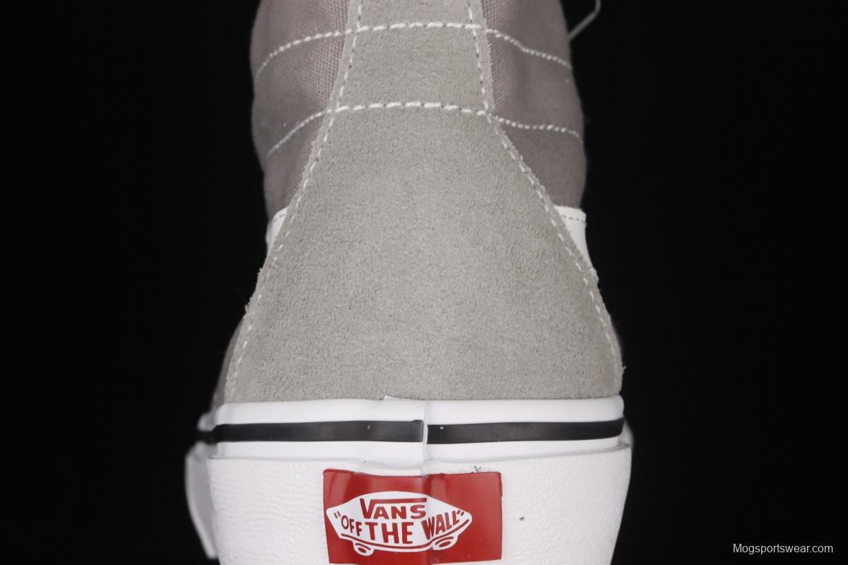 Vans Sk8-Hi Vance light gray Gaobang casual canvas shoes VN0A4U16IYP