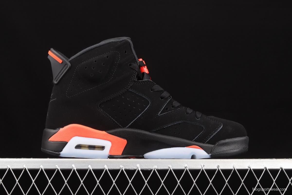 Air Jordan 6 Infrared Black Red Black Infrared 3M reflective Basketball Men's shoes 384664-060