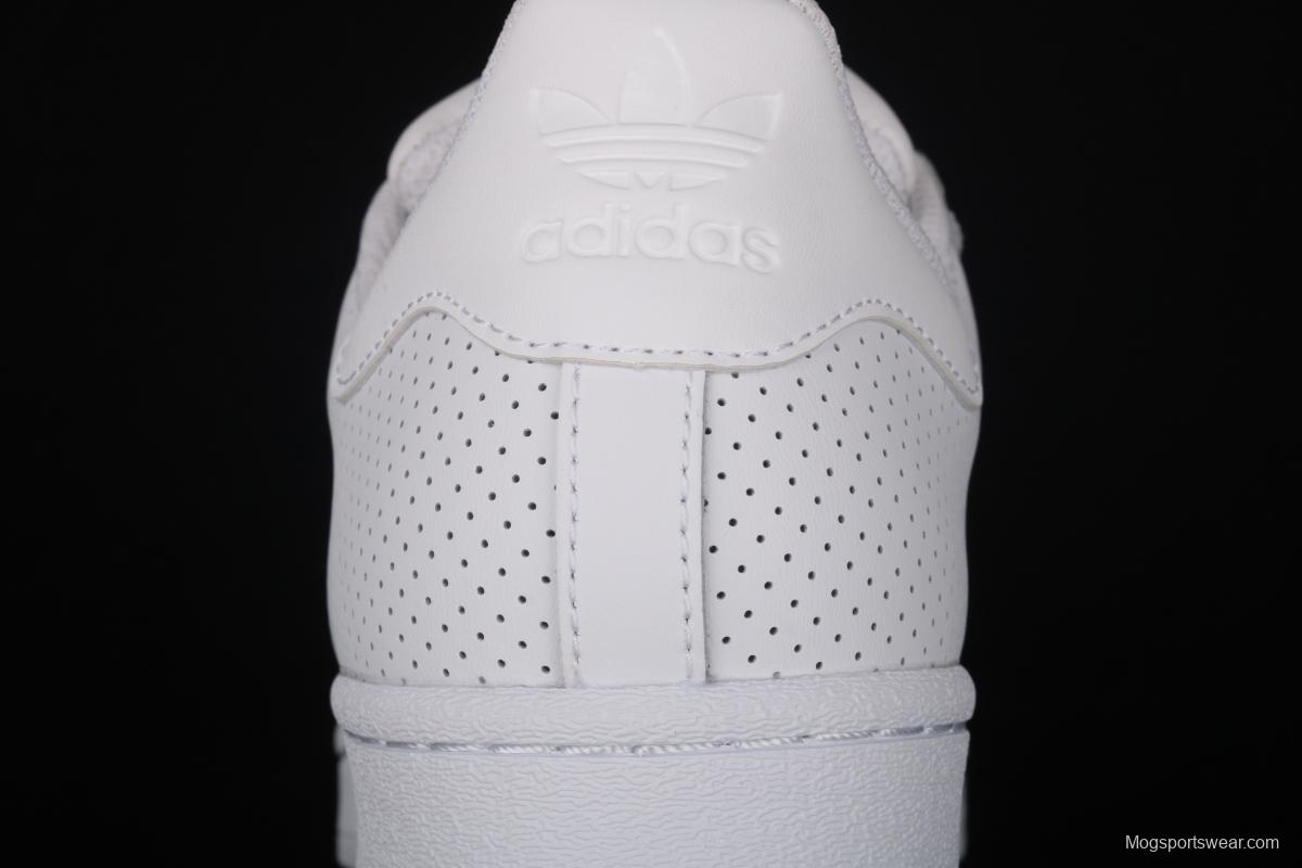 Adidas Superstar FV3445 shell head 50th anniversary limited all-white punching sports leisure board shoes