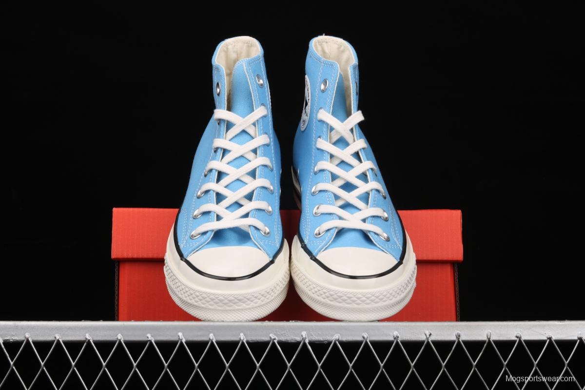 Converse Chuck 70s new spring color lake water blue matching high-top casual board shoes 171566C