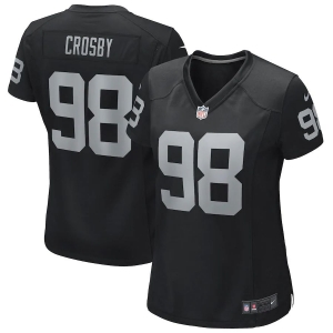 Women's Maxx Crosby Black Player Limited Team Jersey