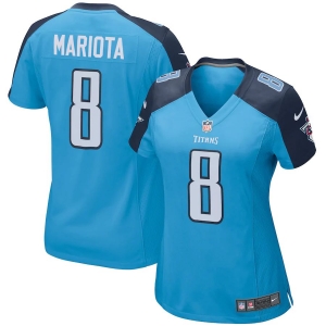 Women's Marcus Mariota Light Blue Alternate Player Limited Team Jersey