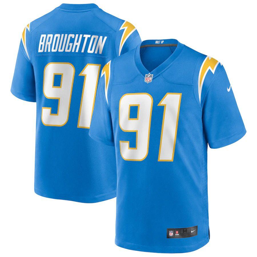 Men's Cortez Broughton Powder Blue Player Limited Team Jersey