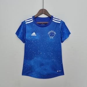 22/23 women Cruzeiro home white Soccer Jersey