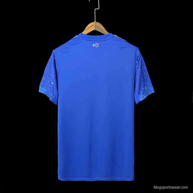 22/23 Cruzeiro Home Soccer Jersey