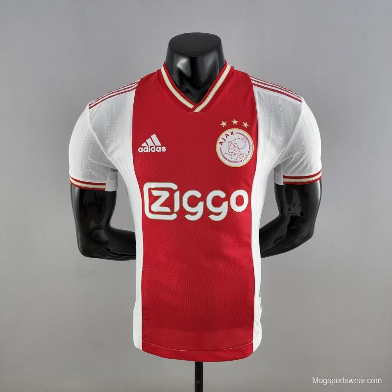 Player Version 22/23 Ajax Home Soccer Jersey