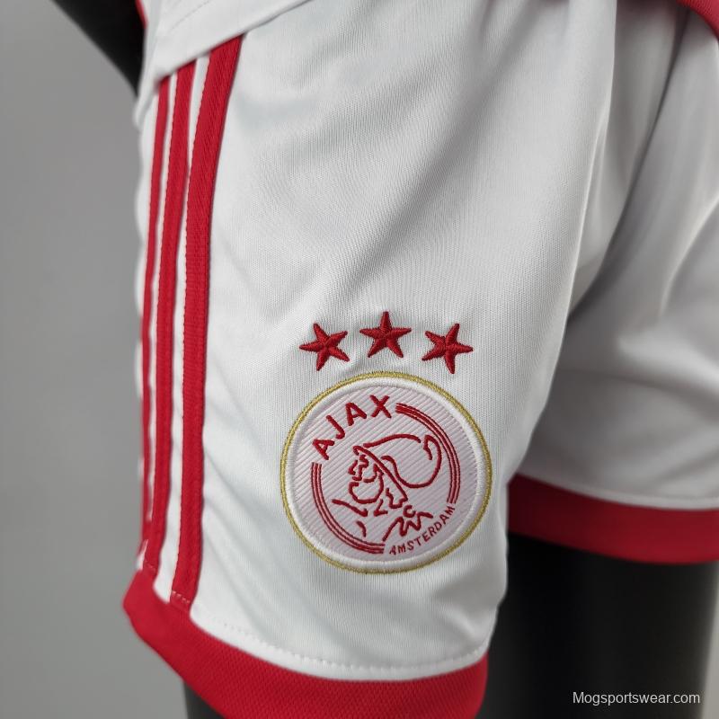 22/23 Kids Kit Ajax Home Size：16-28 Soccer Jersey