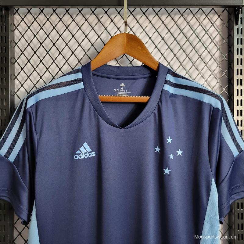 22/23 Cruzeiro Training Jersey Blue Jersey