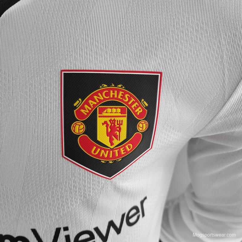 Player Version 22/23 Long Sleeve Manchester United Away Soccer Jersey