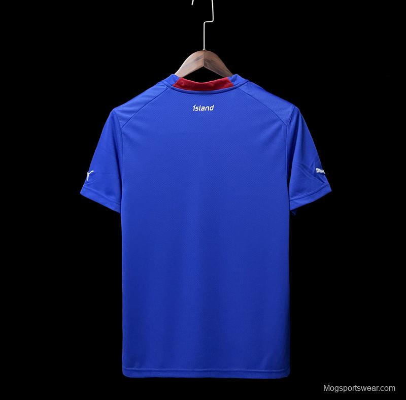 2022 Iceland Home Soccer Jersey