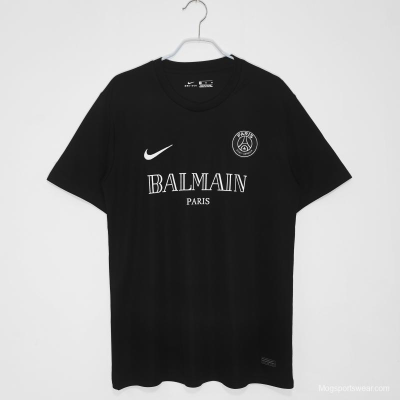 Retro 2020 PSGx Balmain Black Jersey