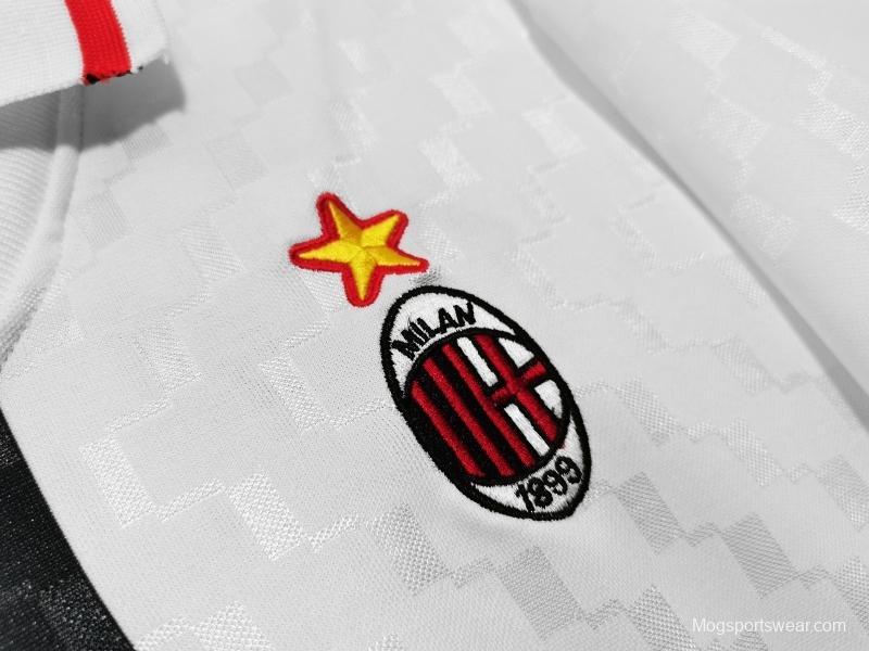 Retro 1995/96 AC Milan Away Soccer Jersey