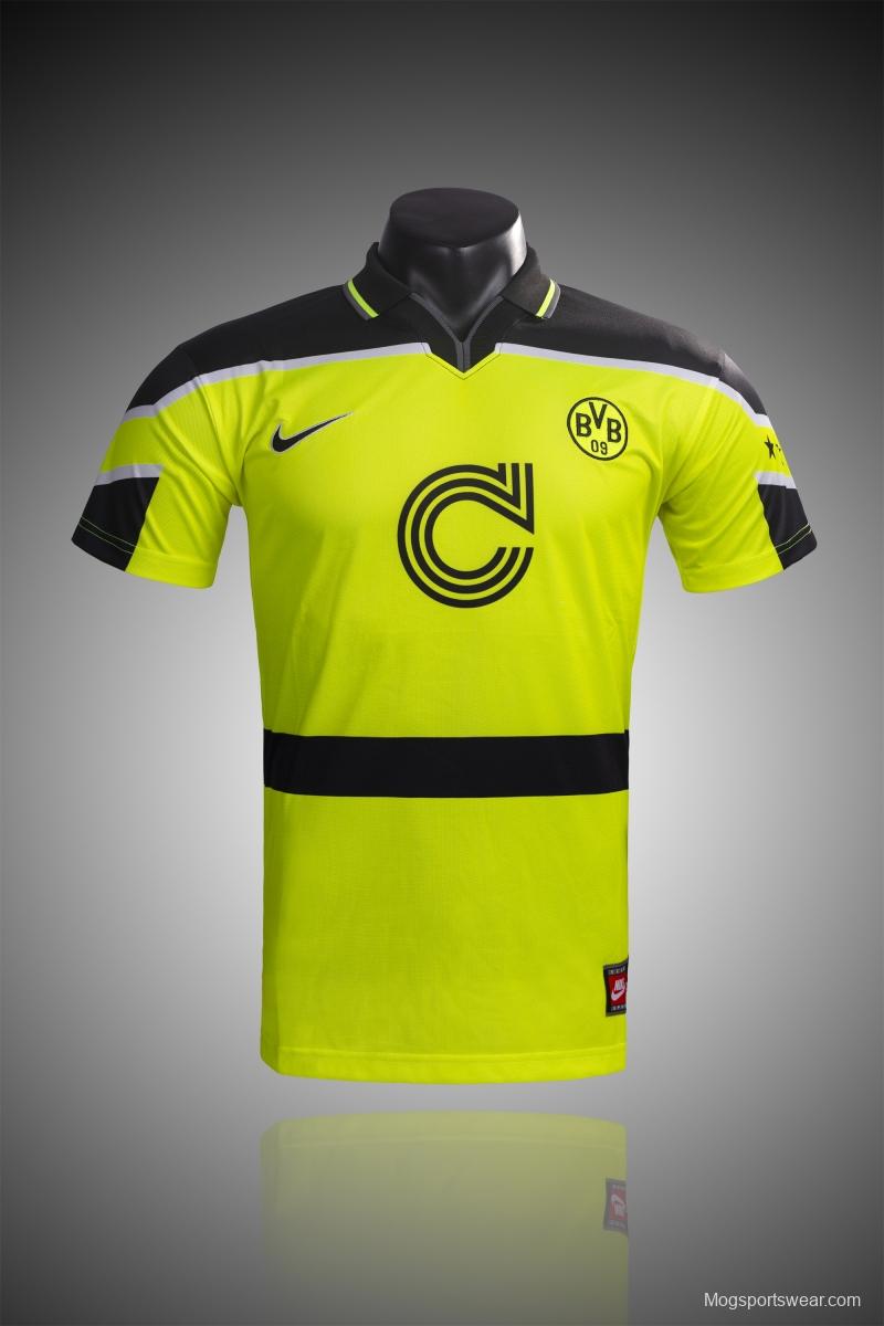 RETRO 96/97 Dortmund Champions League Home Soccer Jersey