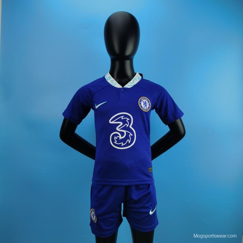 22/23 Chelsea Kids Home SIZE 16-28 Soccer Jersey