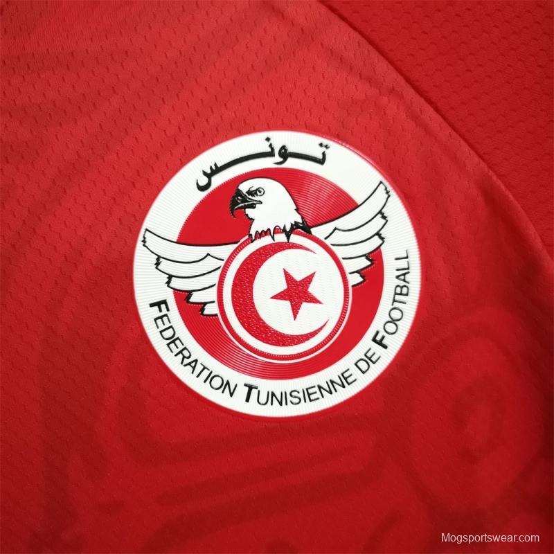 2022 Tunisia Home Soccer Jersey