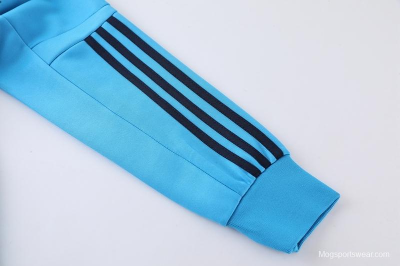 2022 Argentina Blue Full Zipper Tracksuit