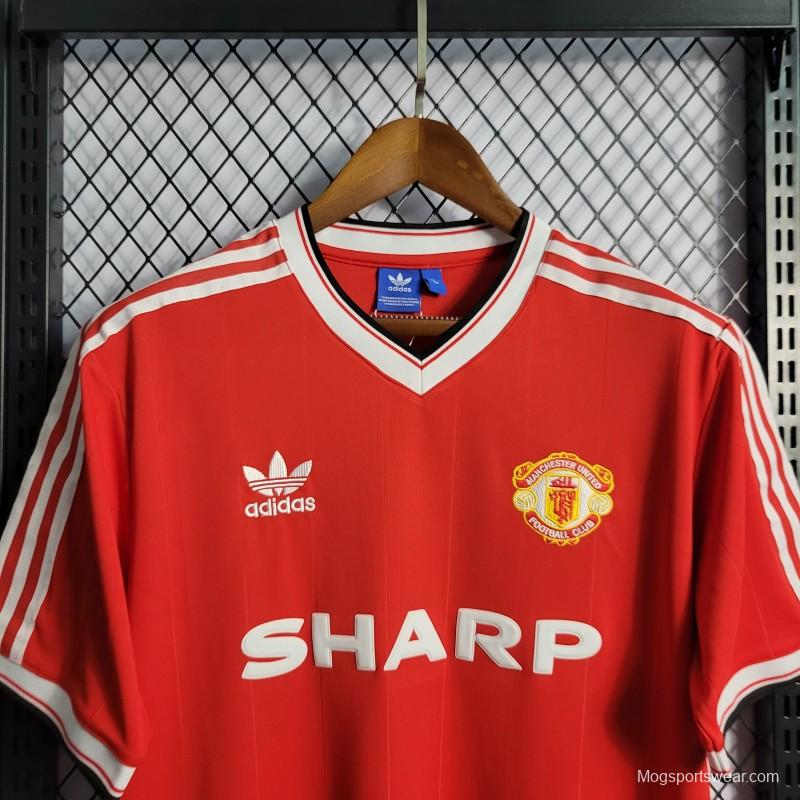 Retro 83/84 Manchester United Home Jersey