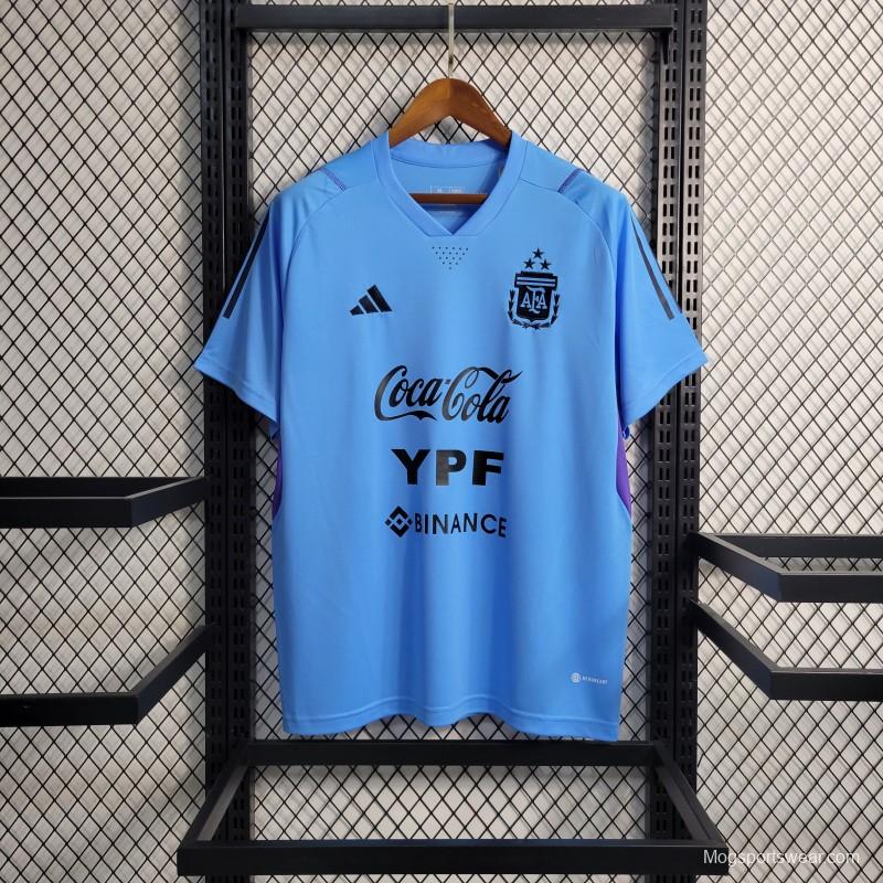 23-24 Argentina Blue Training Jersey