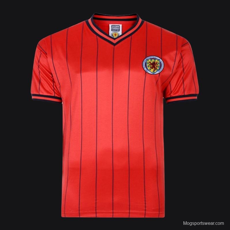 Retro 1982 Scotland Away Red Jersey