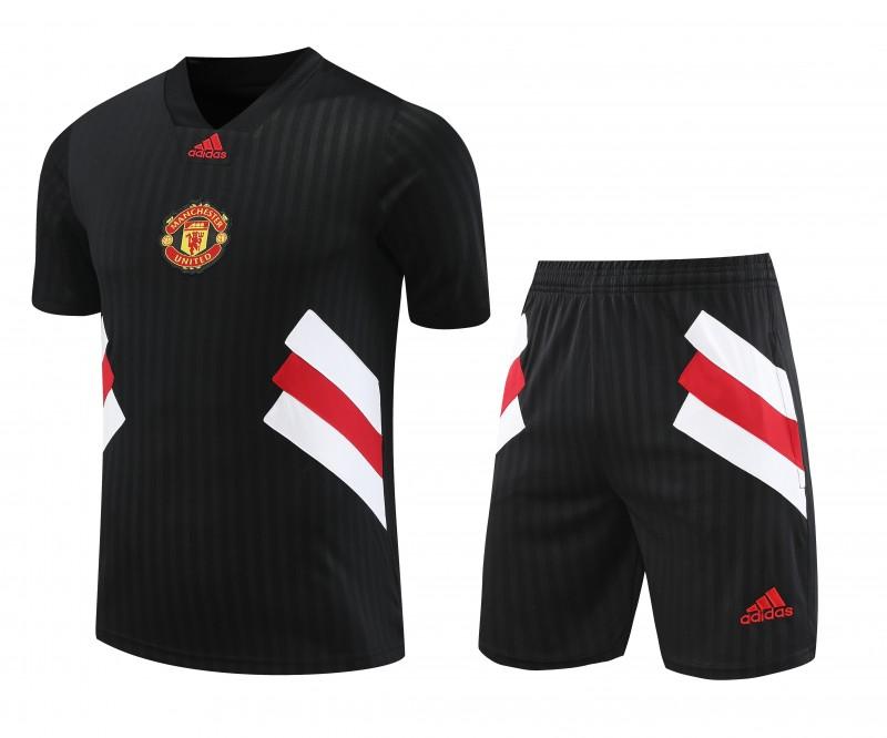 23-24 Manchester United Black Remake Icon Short Sleeve Jersey+Shorts