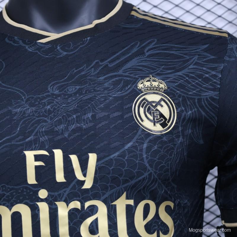 Player Version 23/24 Real Madrid Black Dragon Jersey