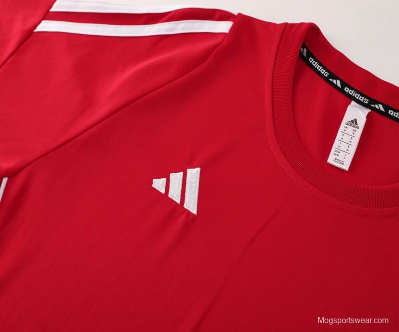 2024 Adidas Red Short Sleeve Jersey+Shorts