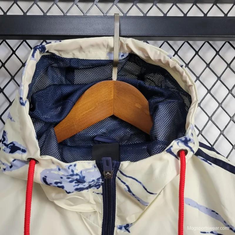 24/25 Italy Navy/Beige Windbreaker