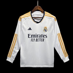 23/24 Real Madrid Home Long Sleeve Jersey