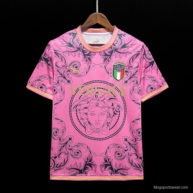 2023 Italy x Versace Special Edition PInk Jersey