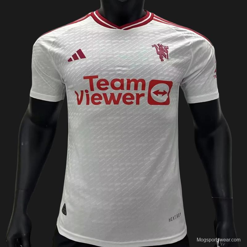 Player Version 23/24 Manchester United Third White Jersey