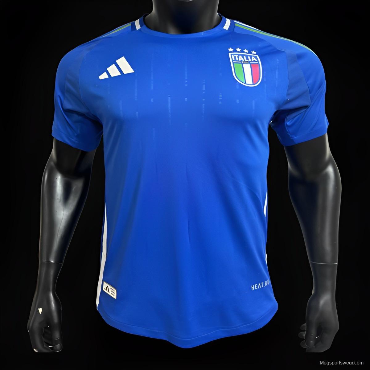 Player Version 2024 Italy Home Jersey