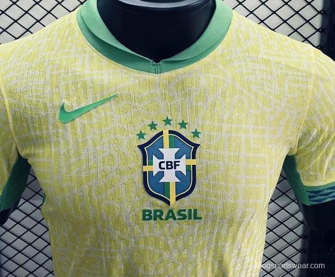 Player Version 2024 Brazil Home Jersey