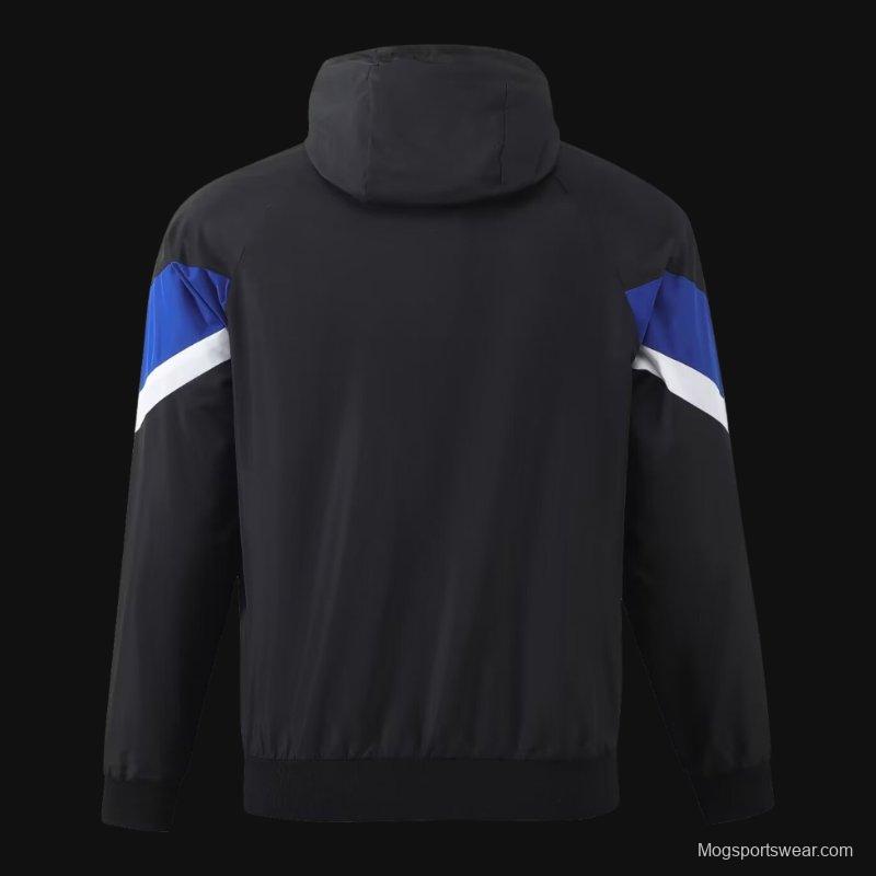 23/24 Inter Milan Black Windbreaker