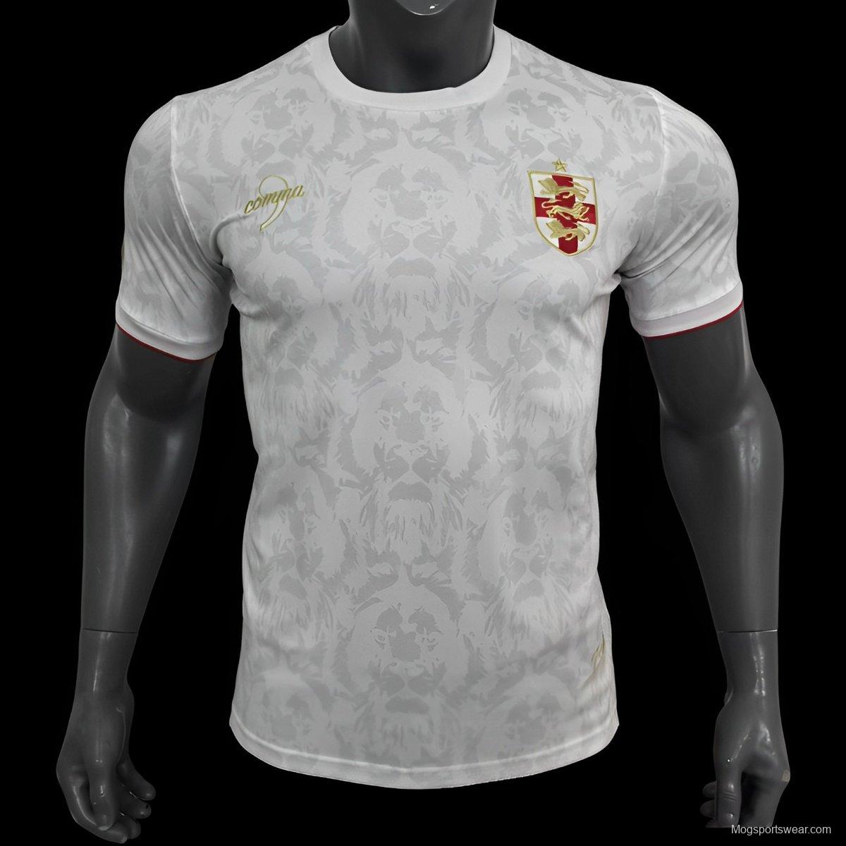 2024 England Comma White Footbal Jersey