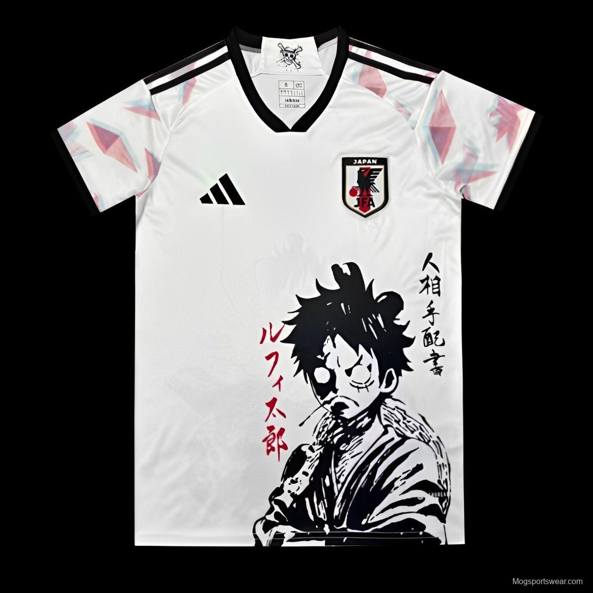 2022 Japan Away White One Piece Luffytaro Special Jersey